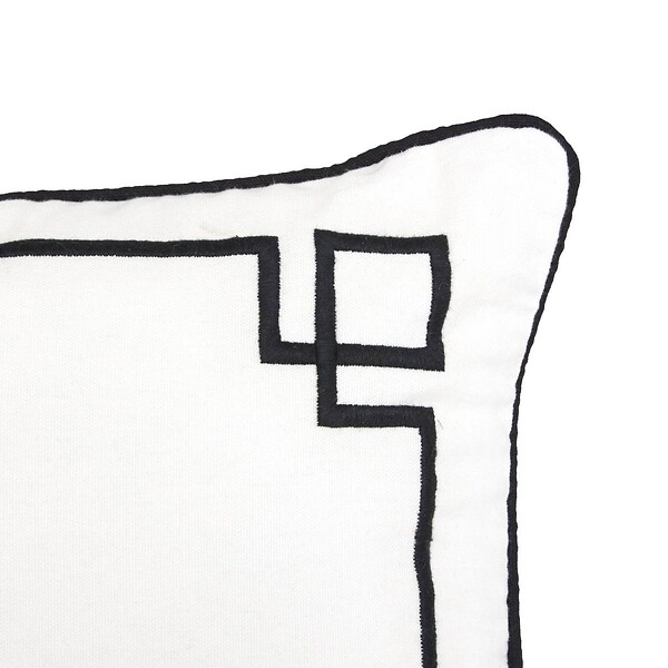 ATMOSPHERA - Coussin The palm resort 40x40cm blanc - large