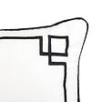 ATMOSPHERA - Coussin The palm resort 40x40cm blanc - vignette