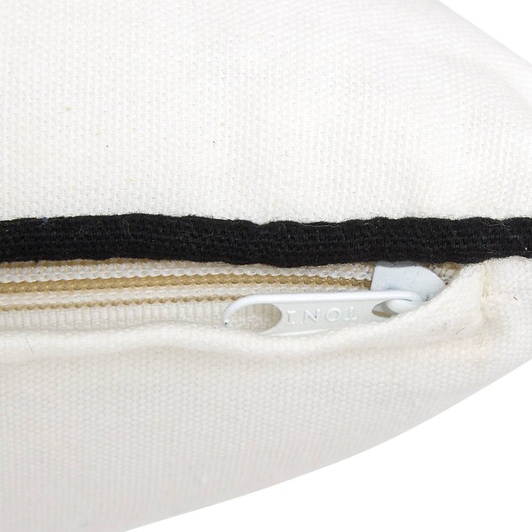 ATMOSPHERA - Coussin The palm resort 40x40cm blanc - large