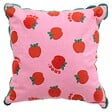 ATMOSPHERA - Coussin Cha Cha Pop 40x40 cm Rose Imprimé Pomme - vignette