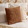 ATMOSPHERA - Coussin Mira 55x55cm terracotta - vignette