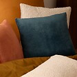 ATMOSPHERA - Coussin Ollis bleu egéen 38x38cm - vignette
