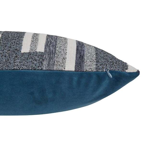 ATMOSPHERA - Coussin Calix bleu encre 50x30cm - large