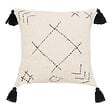 ATMOSPHERA - Housse de coussin "Atelier" en coton 40x40cm beige - vignette