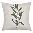 ATMOSPHERA - Housse de coussin d'extérieur Tileo 40x40cm motif feuille beige et vert - vignette