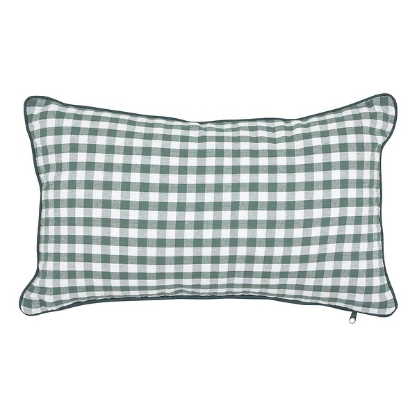 ATMOSPHERA - Coussin Groove 50x30cm vichy vert - large