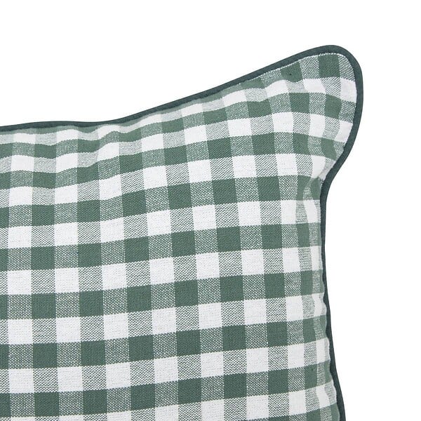 ATMOSPHERA - Coussin Groove 50x30cm vichy vert - large