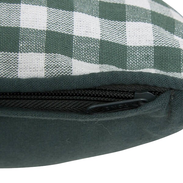ATMOSPHERA - Coussin Groove 50x30cm vichy vert - large