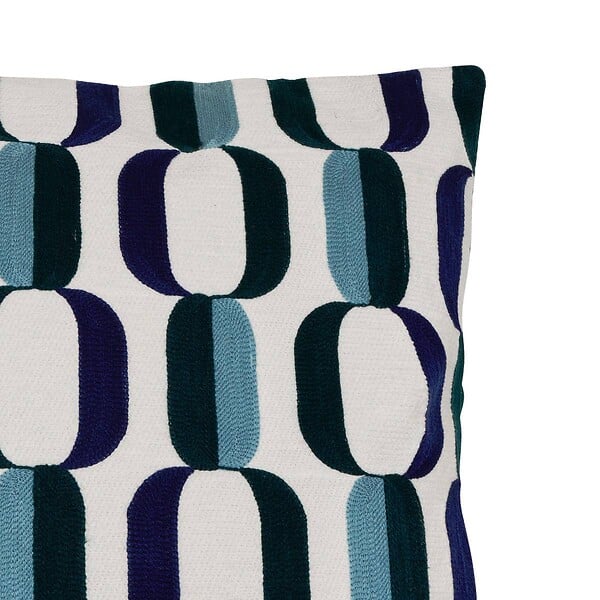 ATMOSPHERA - Coussin Hary bleu 45x45cm - large