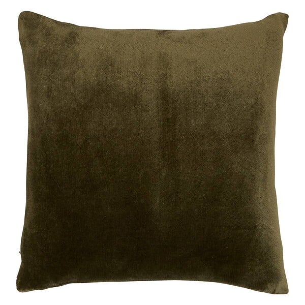 ATMOSPHERA - Coussin Ollis vert Kaki 38x38cm - large