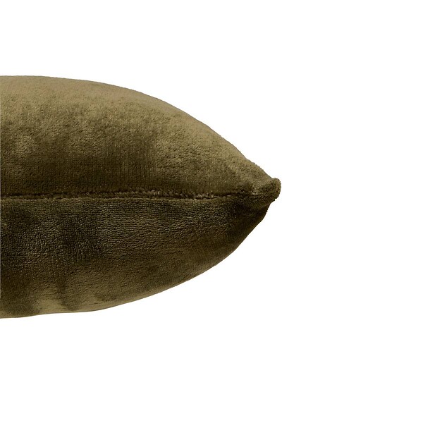 ATMOSPHERA - Coussin Ollis vert Kaki 38x38cm - large
