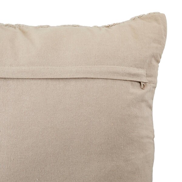 ATMOSPHERA - Coussin motif jacquard "Lehto" coton lin 50x50cm - large