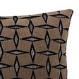 ATMOSPHERA - Coussin Diamant 50x30cm jacquard graphique marron - vignette