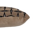 ATMOSPHERA - Coussin Diamant 50x30cm jacquard graphique marron - vignette
