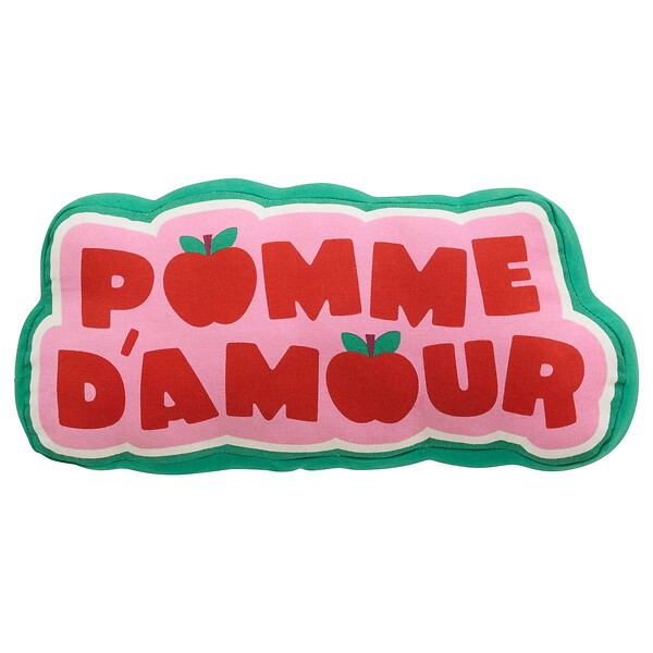 ATMOSPHERA - Coussin Cha Cha Pop Pomme d'amour 20x44cm Vert et Rose - large