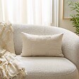 ATMOSPHERA - Coussin Delor 30x50cm blanc - vignette