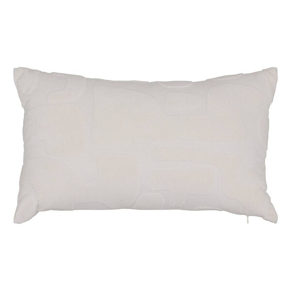 ATMOSPHERA - Coussin Delor 30x50cm blanc - large