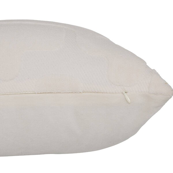 ATMOSPHERA - Coussin Delor 30x50cm blanc - large