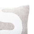 ATMOSPHERA - Housse de coussin Jeni chenille beige lin 50x30cm - vignette