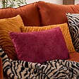 ATMOSPHERA - Coussin Lilou rouge grenat 50x30cm - vignette