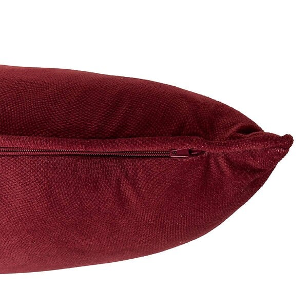 ATMOSPHERA - Coussin Lilou rouge grenat 50x30cm - large