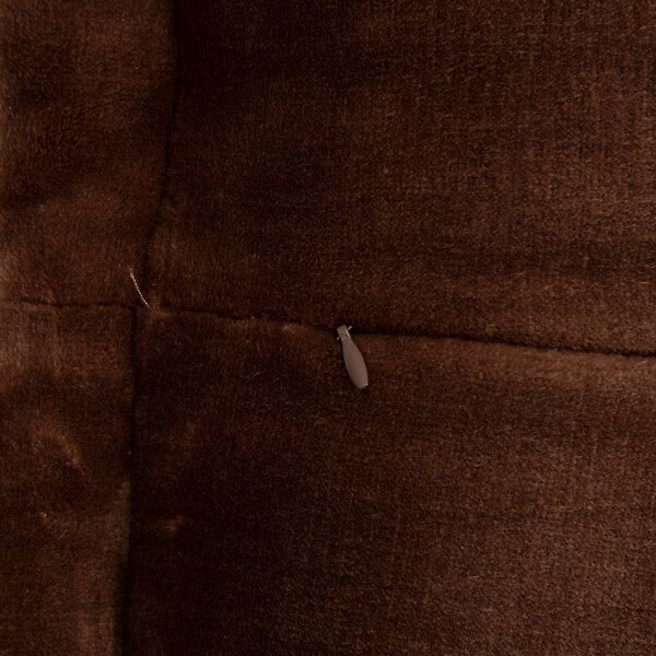 ATMOSPHERA - Coussin flanelle Cuddly marron 53x53cm - large