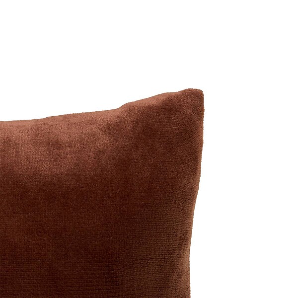 ATMOSPHERA - Coussin Ollis marron tonka 38x38cm - large