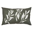ATMOSPHERA - Housse de coussin d'extérieur Tileo 50x30cm motif feuilles vert foncé - vignette