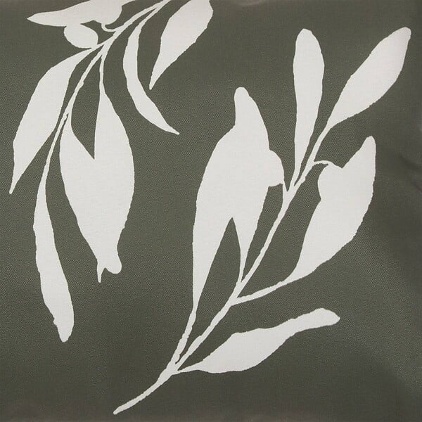 ATMOSPHERA - Housse de coussin d'extérieur Tileo 50x30cm motif feuilles vert foncé - large