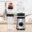 ALPINA - Mixeur Blender smoothie 300W 2 Vitesses + Turbo 4 Lames acier Inox 2 Gobelets 300-600 ml ALPINA - vignette