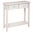 ATMOSPHERA - Console "Hina" avec étagère bois blanchi L80cm - vignette