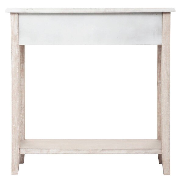 ATMOSPHERA - Console "Hina" avec étagère bois blanchi L80cm - large