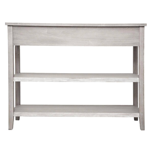 ATMOSPHERA - Console 2 tiroirs "Charme" bois blanchi L110cm - large