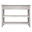 ATMOSPHERA - Console 2 tiroirs "Charme" bois blanchi L110cm - vignette