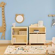 ATMOSPHERA - Bibliothèque Enfant Bouli 2 Portes Beige 60x30x75,5 cm - vignette