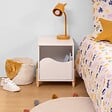 ATMOSPHERA - Table de chevet enfant Douceur blanc 35,5x40cm - vignette