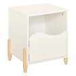ATMOSPHERA - Table de chevet enfant Douceur blanc 35,5x40cm - vignette