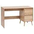 5 FIVE SIMPLY SMART - Bureau 2 tiroirs Abana bois clair - vignette