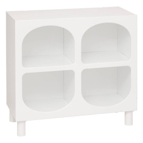 ATMOSPHERA - Etagère 4 compartiments "Tara" blanc 76x70x32cm - large