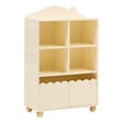 ATMOSPHERA - Bibliothèque Enfant Bouli 2 portes 4 Cases Beige 60x30x94,5 cm - vignette
