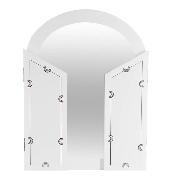 ATMOSPHERA - Coiffeuse "Aurell" blanc 1 tiroir - large