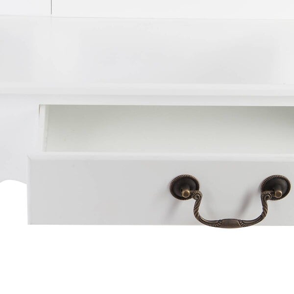 ATMOSPHERA - Coiffeuse "Aurell" blanc 1 tiroir - large