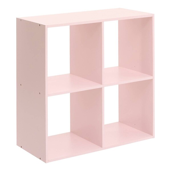ATMOSPHERA - Étagère Mix'n modul Enfant 4 Cases Rose 63,6x30x63,6 cm - large