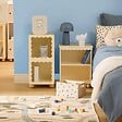 ATMOSPHERA - Table de Chevet Bouli Enfant 2 Niveaux Beige 40x30x50,5 cm - vignette