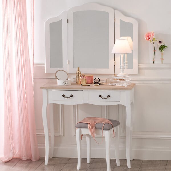 ATMOSPHERA - Console "Chrysa" blanc L87cm - large