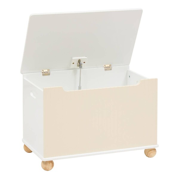 ATMOSPHERA - Coffre Fermé Enfant Bouli Beige 60x36x41,5 cm - large