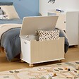 ATMOSPHERA - Coffre Fermé Enfant Bouli Beige 60x36x41,5 cm - vignette