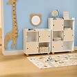ATMOSPHERA - Meuble de Rangement Enfant Bouli 3 Portes Coulissantes Beige 69,5x30x101 cm - vignette