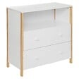 ATMOSPHERA - Commode "Kima" en bois 85x40cm blanc - vignette