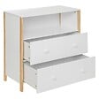 ATMOSPHERA - Commode "Kima" en bois 85x40cm blanc - vignette